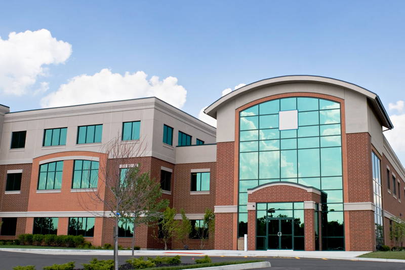 This is a concept photo of a dual purpose building with recreational and community spaces. 